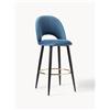 Westwing Collection Sgabello cucina in velluto Rachel