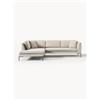 Westwing Collection Divano angolare con piedini in metallo Emma