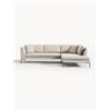 Westwing Collection Divano angolare con piedini in metallo Emma