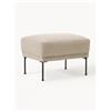 Westwing Collection Poggiapiedi da divano in velluto con piedini in metallo Fluente -