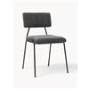 Westwing Collection Sedie imbottite in velluto a coste Mats 2 pz