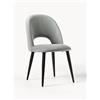 Westwing Collection Sedia imbottita in velluto Rachel