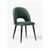 Westwing Collection Sedia imbottita in velluto Rachel