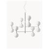 Westwing Collection Lampada a sospensione grande con sfere in vetro opale Grover