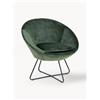 AC Design Poltrona in velluto Center - Verde