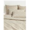 Westwing Collection Copripiumino in cotone con motivo grafico Milano - Beige
