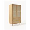 Westwing Collection Armadio piccolo con 2 ante e intreccio viennese Aries