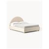 Westwing Collection Letto imbottito in teddy con contenitore Ebba