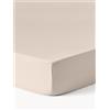 Westwing Collection Lenzuolo con angoli topper in raso di cotone Comfort