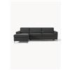 Westwing Collection Divano letto 3 posti con materasso Cucita