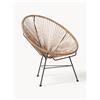 Westwing Collection Poltrona lounge in plastica intrecciata Bahia