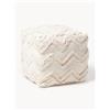 Westwing Collection Pouf con motivo trapuntato a zigzag Akesha