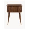 Zuiver Comodino in legno con anta scorrevole e frontale scanalato Barbier