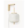 Westwing Collection Lampada da parete di design in carta di riso Misaki