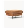 Westwing Collection Poggiapiedi da divano in pelle Hunter