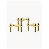 STOFF Nagel Set di 3 candelabri Stoff Nagel