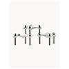 STOFF Nagel Set di 3 candelabri Stoff Nagel - Argento