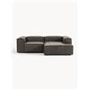 Westwing Collection Divano angolare componibile 2 posti in pelle Lennon