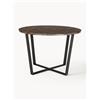 AC Design Tavolo rotondo con piano effetto marmo Amble, Ø 110 cm