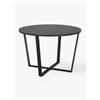 AC Design Tavolo rotondo con piano effetto marmo Amble, Ø 110 cm