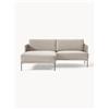 Westwing Collection Divanetto angolare in velluto Fluente