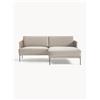 Westwing Collection Divanetto angolare in velluto Fluente