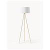 Westwing Collection Lampada da terra treppiede con paralume in tessuto Cella