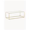 Westwing Collection Tavolino da salotto con piano in vetro Maya