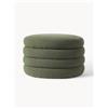 Westwing Collection Pouf imbottito XL in bouclé con vano contenitore Alto