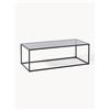 Westwing Collection Tavolino da salotto con piano in vetro Maya