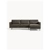 Westwing Collection Divano angolare in pelle riciclata Hunter