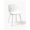 Westwing Collection Sedie in plastica con gambe in metallo Dave 2 pz