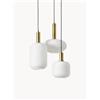 Westwing Collection Lampada a sospensione cluster in vetro opalino Candela