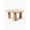 Westwing Collection Tavolino rotondo da salotto in legno di quercia Didi