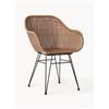 Westwing Collection Sedie con braccioli in polirattan Costa 2 pz