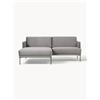 Westwing Collection Divanetto angolare in velluto Fluente
