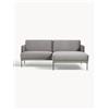 Westwing Collection Divanetto angolare in velluto Fluente
