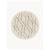 Westwing Collection Tappeto rotondo in cotone fatto a mano con motivo rombi Bina
