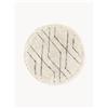 Westwing Collection Tappeto rotondo in cotone fatto a mano con motivo rombi Bina