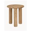 Westwing Collection Tavolino rotondo in legno di quercia Didi