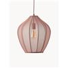 Westwing Collection Lampada a sospensione in tessuto a rete Beau - Marrone