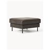 Westwing Collection Poggiapiedi da divano in pelle Hunter