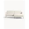 Westwing Collection Divanetto angolare in teddy Fluente