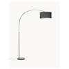 Westwing Collection Lampada ad arco grande nera Niels