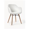 Westwing Collection Sedia con braccioli in teddy con seduta stretta Fiji