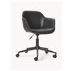 Westwing Collection Sedia da scrivania in similpelle con seduta stretta Fiji
