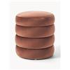 Westwing Collection Pouf imbottito in velluto Alto