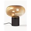 Westwing Collection Lampada da tavolo piccola con base in marmo Alma -
