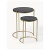Westwing Collection Set di 2 tavolini in marmo Ella