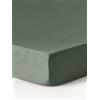Westwing Collection Lenzuolo con angoli topper in raso di cotone Premium -